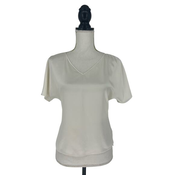 Ravella White Verona Reversible Silk Blouse - Picture 3 of 10